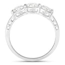 1.50 Carat Genuine Lab Grown Diamond 14K White Gold Ring-4