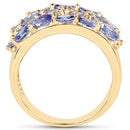2.72 Carat Genuine Tanzanite .925 Sterling Silver Ring-5