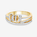 0.20 Carat Genuine White Topaz .925 Sterling Silver Ring-10