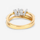 0.20 Carat Genuine White Topaz .925 Sterling Silver Ring-13