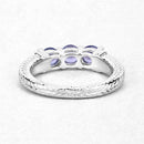1.11 Carat Genuine Tanzanite .925 Sterling Silver Ring-10