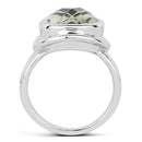 7.90 Carat Genuine Green Amethyst .925 Sterling Silver Ring-5