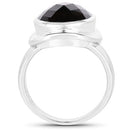 7.90 Carat Genuine Smoky Quartz .925 Sterling Silver Ring-5