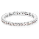 0.57 Carat Genuine Champagne Diamond .925 Sterling Silver Ring-6