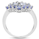 2.72 Carat Genuine Tanzanite .925 Sterling Silver Ring-6