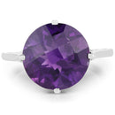 5.60 Carat Genuine Amethyst .925 Sterling Silver Ring-6