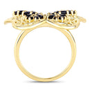 2.86 Carat Genuine Blue Sapphire .925 Sterling Silver Ring-6