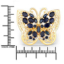2.86 Carat Genuine Blue Sapphire .925 Sterling Silver Ring-7