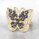2.86 Carat Genuine Blue Sapphire .925 Sterling Silver Ring-8