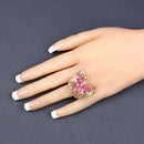 3.08 Carat Genuine Ruby .925 Sterling Silver Ring-9
