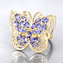 2.50 Carat Genuine Tanzanite .925 Sterling Silver Ring-8