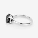 3.00 Carat Genuine Black Diamond 14K White Gold Ring-11