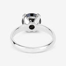 3.00 Carat Genuine Black Diamond 14K White Gold Ring-12