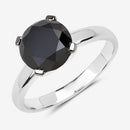 3.00 Carat Genuine Black Diamond 14K White Gold Ring-14