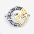 0.28 Carat Genuine Tanzanite .925 Sterling Silver Ring-9
