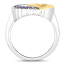 0.28 Carat Genuine Tanzanite .925 Sterling Silver Ring-6