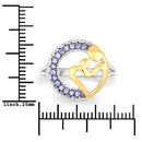 0.28 Carat Genuine Tanzanite .925 Sterling Silver Ring-7