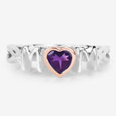 0.43 Carat Genuine Amethyst .925 Sterling Silver Ring-9