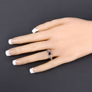 0.43 Carat Genuine Amethyst .925 Sterling Silver Ring-13