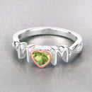 0.44 Carat Genuine Peridot .925 Sterling Silver Ring-8