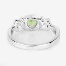 0.44 Carat Genuine Peridot .925 Sterling Silver Ring-11