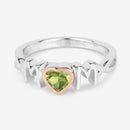 0.44 Carat Genuine Peridot .925 Sterling Silver Ring-12