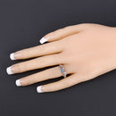 0.52 Carat Genuine Swiss Blue Topaz .925 Sterling Silver Ring-9