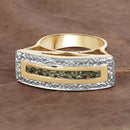 1.08 Carat Genuine Green Sapphire .925 Sterling Silver Ring-18