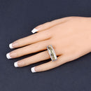 1.08 Carat Genuine Green Sapphire .925 Sterling Silver Ring-19