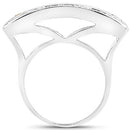 1.08 Carat Genuine Multi Sapphire .925 Sterling Silver Ring-2