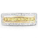 1.08 Carat Genuine Yellow Sapphire .925 Sterling Silver Ring-3