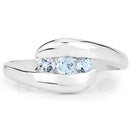 0.74 Carat Genuine Blue Topaz .925 Sterling Silver Ring-3