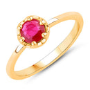 0.50 Carat Genuine Ruby 14K Yellow Gold Ring-1