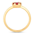 0.50 Carat Genuine Ruby 14K Yellow Gold Ring-2
