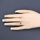 0.50 Carat Genuine Ruby 14K Yellow Gold Ring-5