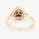 2.19 Carat Genuine Ruby and White Diamond 14K Yellow Gold Ring-7