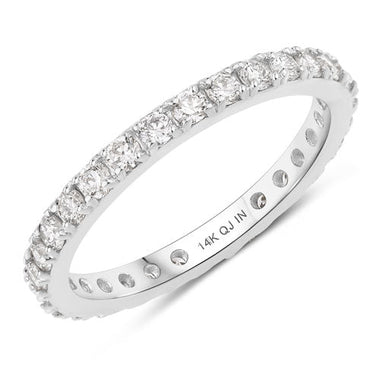 1.00 Carat Lab Grown Diamond 14K White Gold Ring