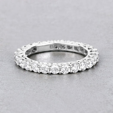 1.50 Carat Lab Grown Diamond 14K White Gold Ring - 0