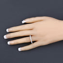 1.50 Carat Lab Grown Diamond 14K White Gold Ring-7