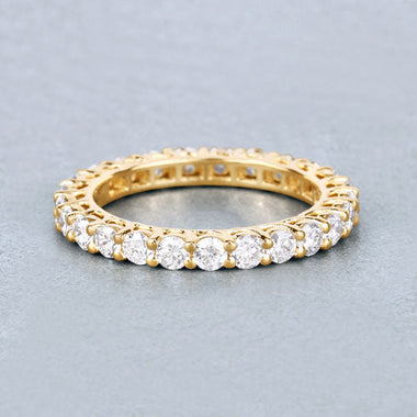1.50 Carat Lab Grown Diamond 14K Yellow Gold Ring - 0