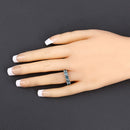 1.22 Carat Genuine Blue Diamond 14K White Gold Ring-5