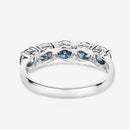 1.22 Carat Genuine Blue Diamond 14K White Gold Ring-7