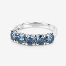 1.22 Carat Genuine Blue Diamond 14K White Gold Ring-9