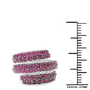 3.90 Carat Genuine Ruby .925 Sterling Silver Ring-6