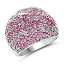 2.97 Carat Genuine Ruby .925 Sterling Silver Ring-4