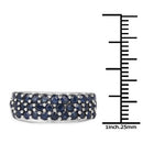 1.70 Carat Genuine Blue Sapphire .925 Sterling Silver Ring-6