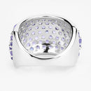 4.22 Carat Genuine Tanzanite .925 Sterling Silver Ring-10
