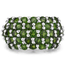 5.04 Carat Genuine Chrome Diopside .925 Sterling Silver Ring-6