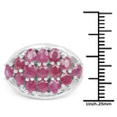 3.00 Carat Genuine Ruby .925 Sterling Silver Ring-6