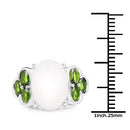 4.52 Carat Genuine Opal and Chrome Diopside .925 Sterling Silver Ring-6